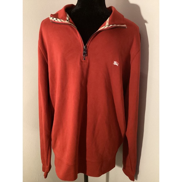 Burberry Other - Burberry Red Large 1/4 Zip Sweater pullover